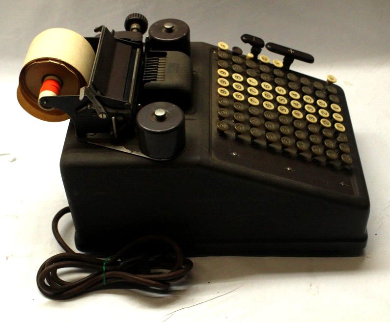 Vintage Burroughs 9 Row Adding Machine Part #44265 Year 1946 - Etsy