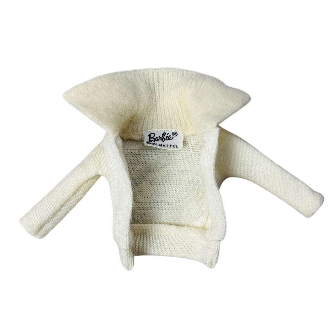 1960s BARBIE Fashions Pak Wool Cardigan Sweater Cream White Angora - Etsy
