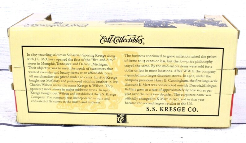 2002 ERTL 1897 Diecast Horse & Wagon Bank SS Kresge Co Bank - Scale 1: ...