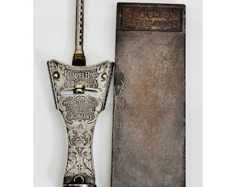 Kampfe Bros Star Razor Stropper 1902 w Union Razor Hone Stone Antique Set