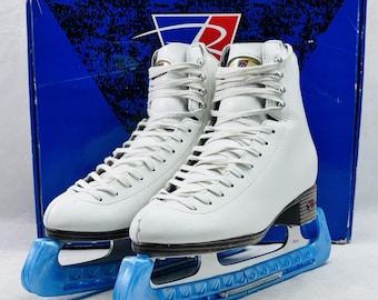 Riedell 133 Figure Skates Size 5 Medium w Eclipse Astra Blades Box