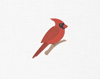 Cardinal Bird Embroidery Design - Northern Cardinal Bird Embroidery Files - Birds Embroidery - Machine Embroidery Design Files - 5 Sizes