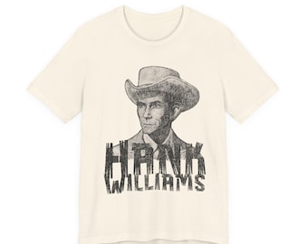 Hank Williams portrait T-Shirt | Vintage country music tee