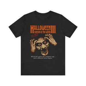 Halloween III: Saison der Hexe Retro T-Shirt | Vintage Horrorfilm Fan Geschenk | Nostalgischer 80er Jahre Slasher Film Merch