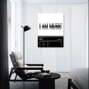 Póster musical I AM Playboi Carti, Whole Lotta Red, Die Lit, YVL Portada Letra Lista de canciones Elige tu propio álbum Imprimir