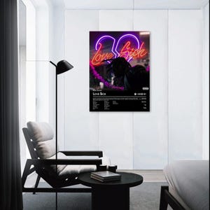 Don Toliver - Love Sick - Impresión de álbum personalizada - Arte mural de hip hop - Portada de álbum personalizada - Impresión de Don Toliver - Póster de álbum personalizado - Ideas de regalo