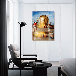 ASTROWORLD Albumposter, Travis Scott Leinwand, Hypebeast Minimalistisches Albumposter, Utopia Tracklist Albumposter, Musikalbumposter,
