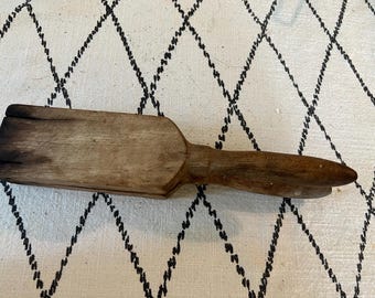 Presse-agrumes en bois fait main vintage