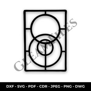 Modern Metal Wall Art DXF SVG | Abstract Unique Files For Laser Cut | Geometric SVG Files | Cnc Cut Wall Decor | Digital Laser Cut Files