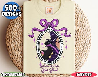 Disney Maleficent Dtf Transfer, Villains Maleficent Dtf, Disney Villains Ready To Press, Magical Theme Park Dtf, Disney Coquette Bow Dtf
