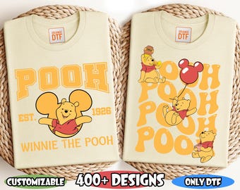 Winnie The Pooh DTF Transfer, Pooh And Friends DTF, Disney Pooh Ready To Press, Pooh Bear DTF, Winnie The Pooh Heat Transfer