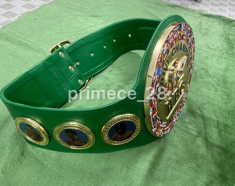 Cinturón de réplica del Campeonato Mundial de Boxeo del CMB, talla para adultos, 6 mm