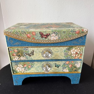 Vintage Cardboard Chest - Etsy