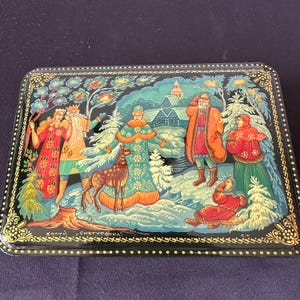 Russian Palekh Box - Etsy
