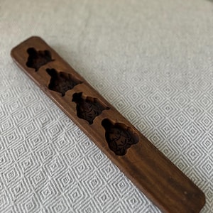 Antique Carved Wooden mold for Cookie Sweets Chocolate