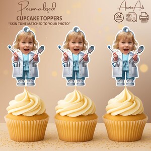 Dentist Custom Cupcake Toppers, Personalized Party Favors