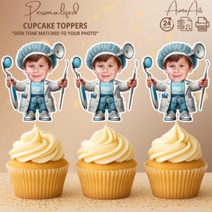 Dentist Custom Cupcake Toppers, Personalized Party Favors