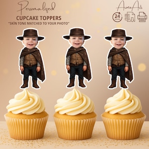Cowboy Cowboyhut Western Cake Topper personalisiert | Western Rodeo Party Dekor | Druckbare Digitale Datei