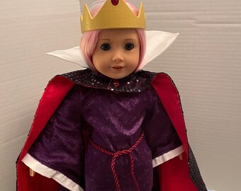 Evil  queen costume for 18 inch doll, Our Generation