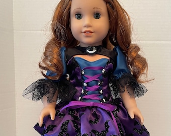 Witch dress and hat fits 18 inch dolls, Our Generation