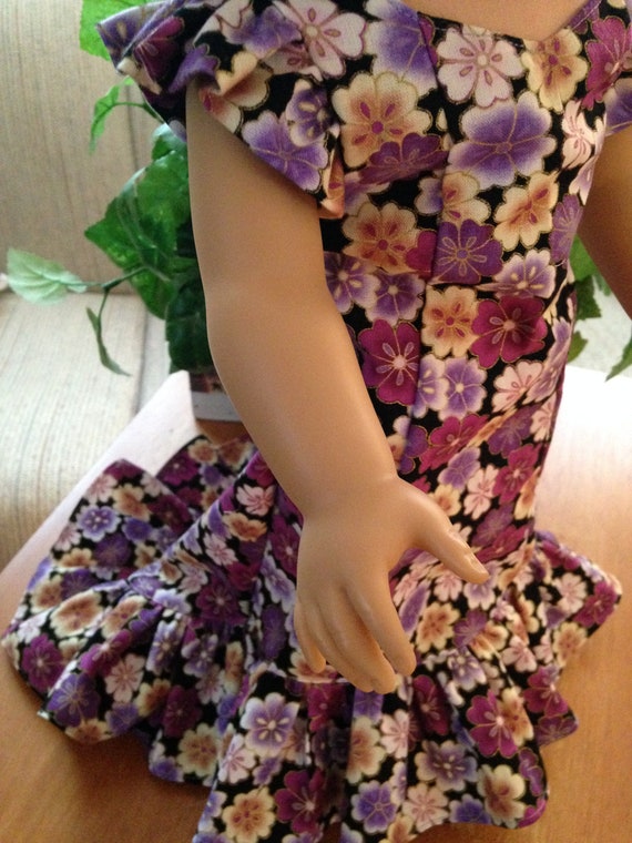 Hawaiian Purple Flower Girl Dress