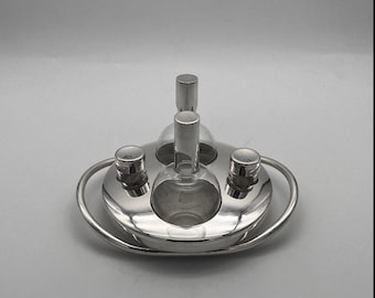 12 fourchettes à gateaux métal argenté orfèvre Guildart modèle Vieux Paris uni-plat (French silver-plated pastry cake forks) - France