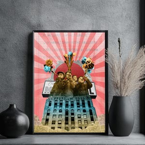 Sinfonia di Speranza, Stampa Fine Art Alta Qualità | Collage Poster Artistico da Parete | Arte Moderna su Carta Premium | Decorazione Casa