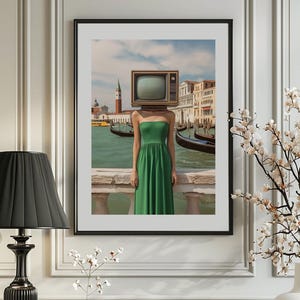 Stampa Fine Art Alta Qualità Venezia | Fotografia Artistica Surreale da Parete | Arte Moderna su Carta Premium | Decorazione Casa