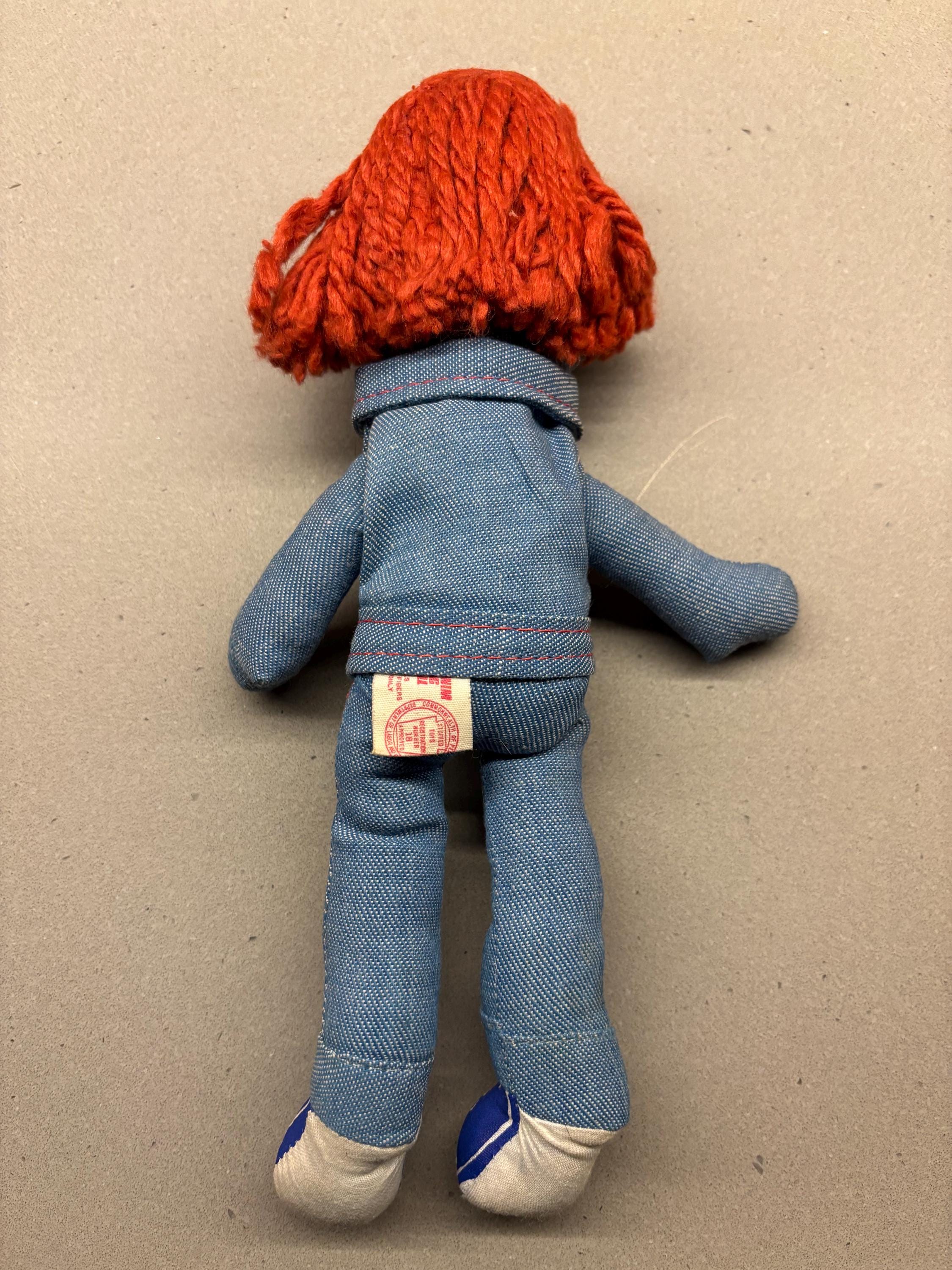 Vintage Levi's Denim Rag Doll 1970's Knickerbocker Toy Company - Etsy