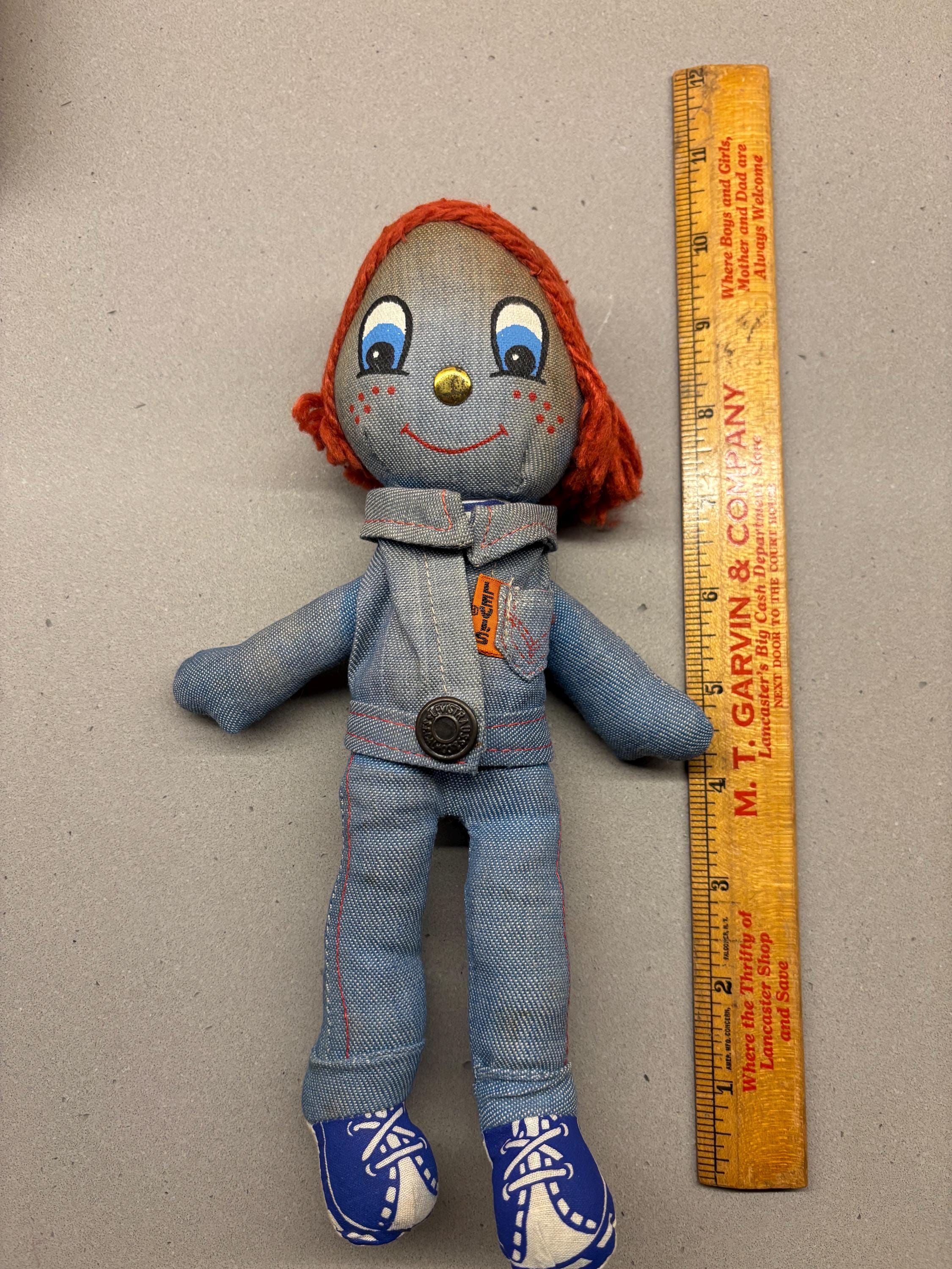 Levi's Denim Rag Doll リーバイス人形　70s 70's Levi's Rag Doll Big E | aeugo