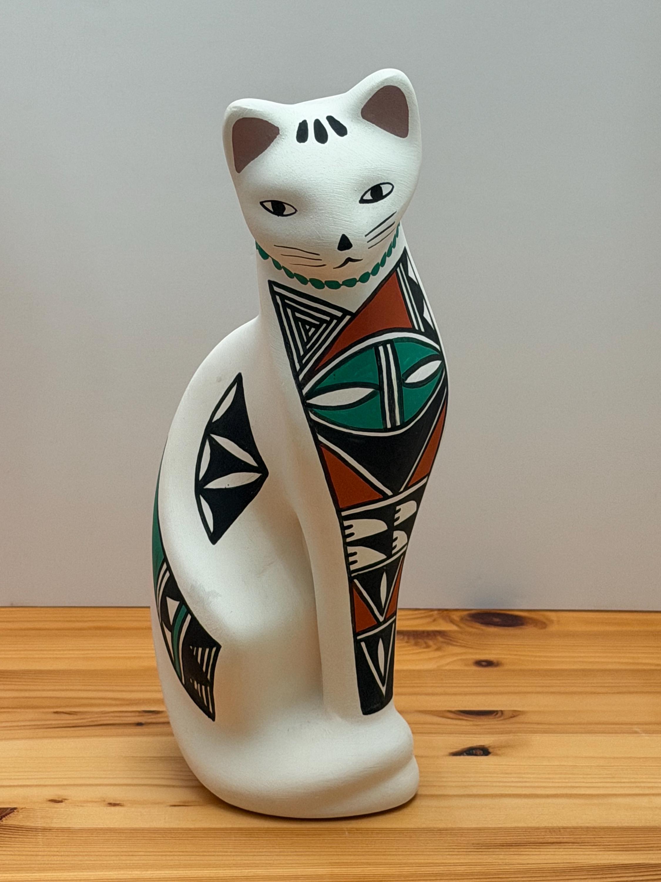 Acoma Pottery Cat - Etsy