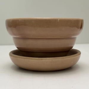 Vintage McCoy Violet Pot with Saucer