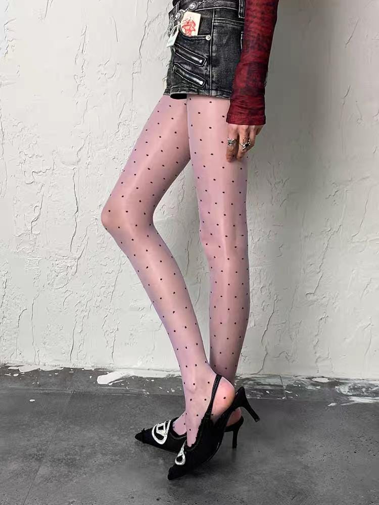 Tights Collant Con Cuoricini Collant Con Cuori Rossi Red Lace