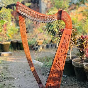 22 Saitenharfe SOLID ROSENHOLZ Extra Saiten & Tragetasche Ideal für Jugendliche