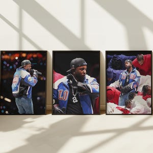 Kendrick Lamar  Super Bowl Halftime show Digital Poster set, Kendrick Lamar Poster,  Kendrick Lamar Superbowl, Kendrick Room decor