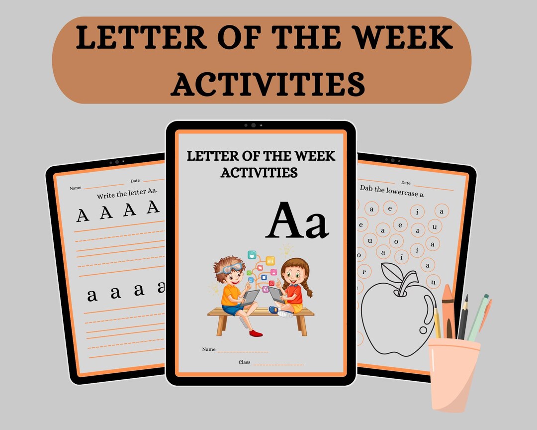 Letter of the Week Activity Pack, Preschool Alphabet Worksheets ...