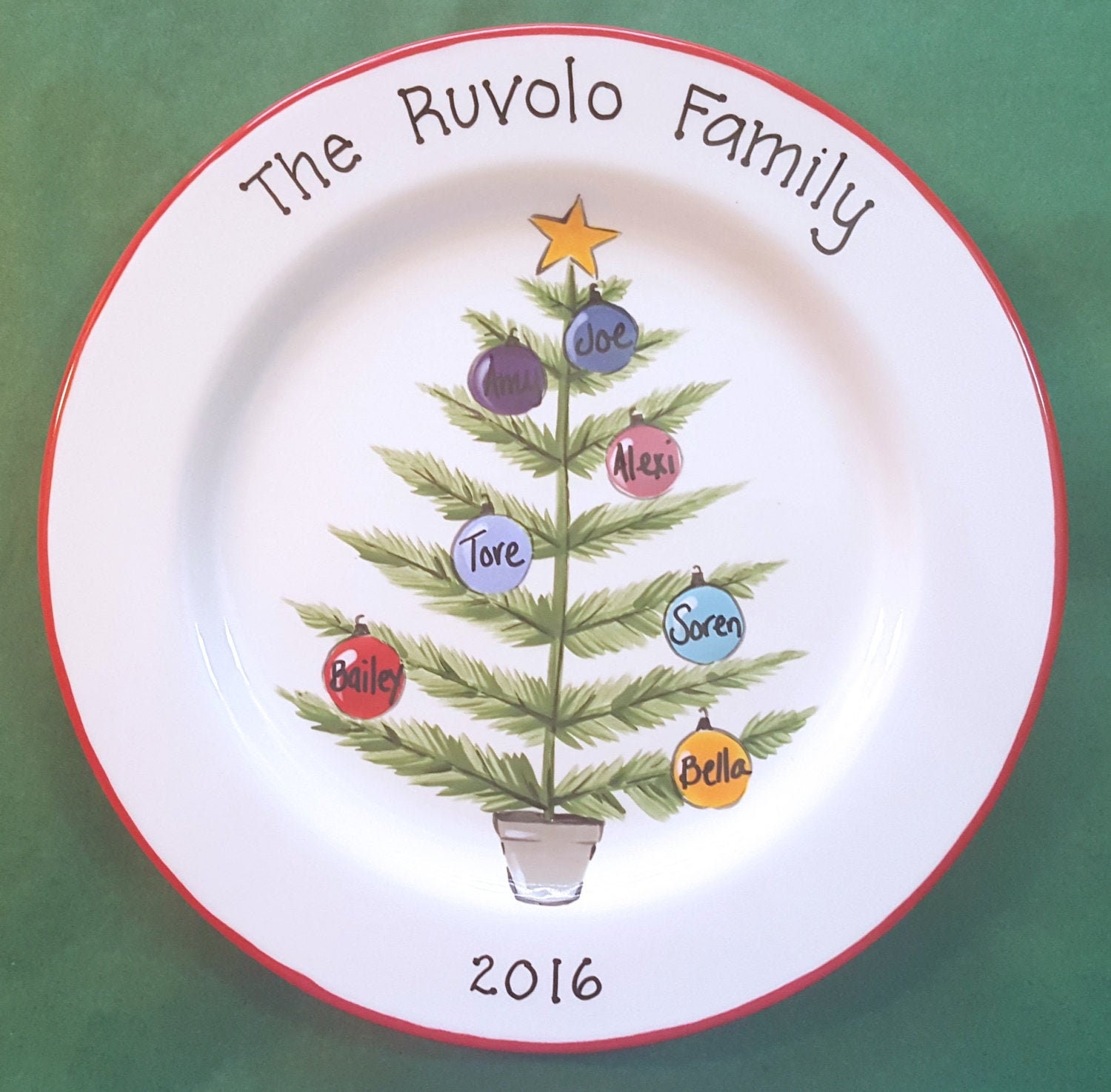 Custom Christmas Platter Personalized Platter Gift for  Etsy