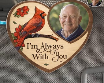 Custom Photo Car Visor Clip, Personalized Memorial Gift, Custom Memorial Sun Visor Picture Clip,gift Car Accessories, Memorial Keepsake Gift