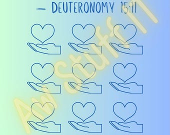 Christian theme charitable giving savings challenge