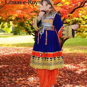 Traditional Afghan Dress – Handcrafted Embroidery & Vibrant Colors