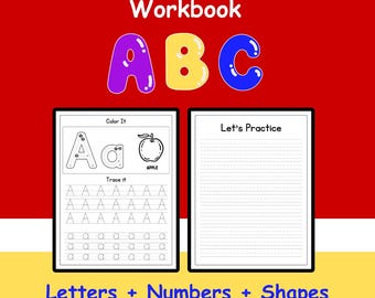 Learning to Trace | Children's Activity Workbook | Instant Download | 8.5 x 11 |