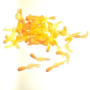 Plásticos para pesca en hielo: paquete de 40 (1”) de espinas de hielo de color naranja