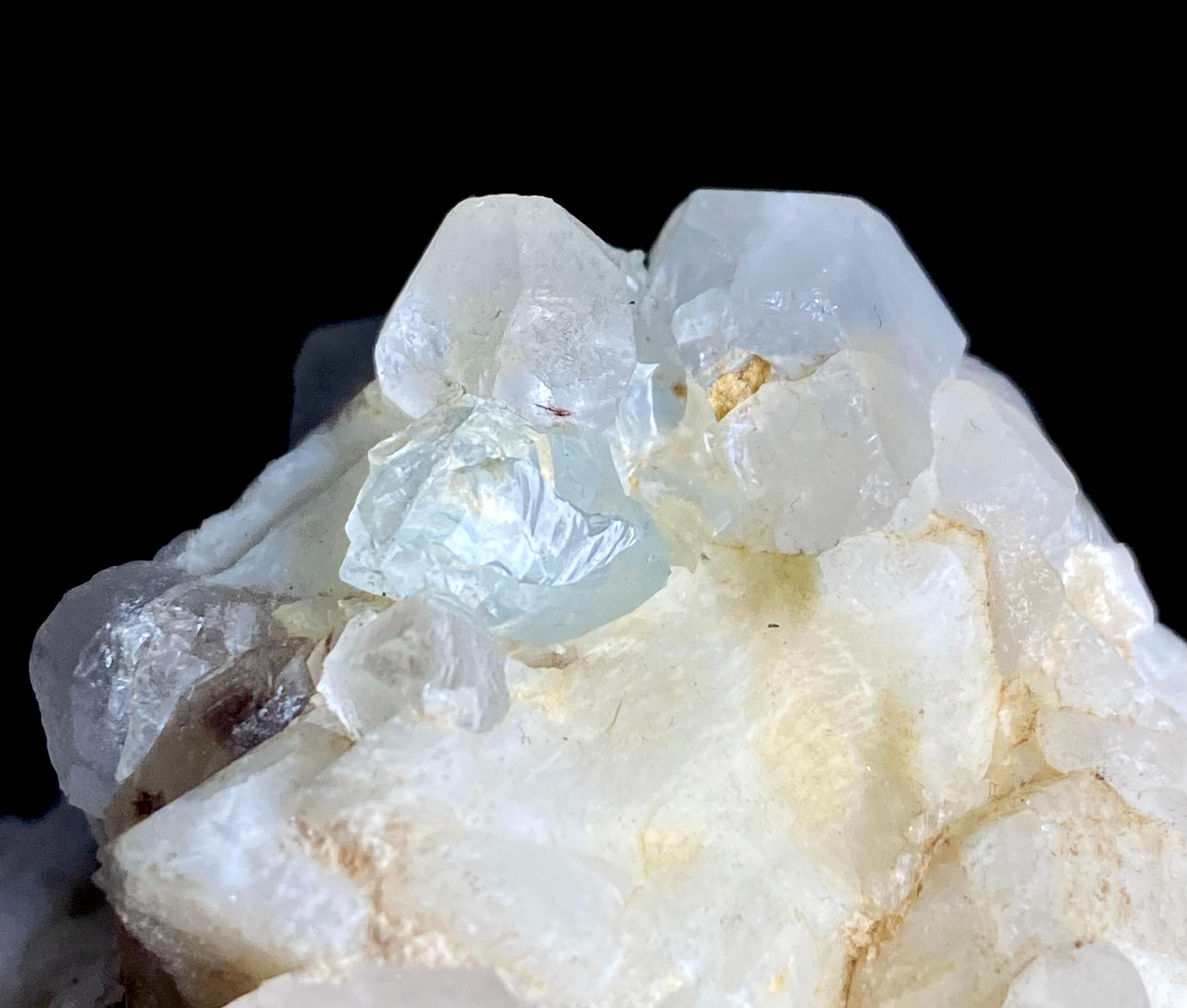 287 Carat Unique Rare AQUAMARINE, TOPAZ With QUARTZ Crystal On Feldspar Specimen From Pakistan Mineral Collectors/Mineral Specimen
