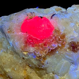 Natural Pink Ruby Mica Crystal Matrix Specimen (56g, 42x39x27mm) from Afghanistan