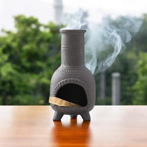 Ceramic Palo Santo Burner – Peruvian Holy Wood & Sage Burning Tray, Minimalist Incense Holder for Meditation, Energy Cleansing