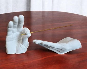 Resin Hand Incense Holder: Modern Zen Decor, Ash Catcher