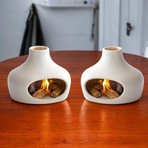 White Ceramic Chimney Incense Burner – Handmade Tower for Energy Cleansing & Meditation, Ash Catcher Spiritual Decor, Unique Mindful Gift