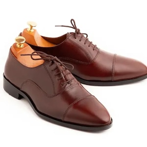 Handmade Goodyear Welted Oxford Brogues for Men – Premium Dress & Wedding Shoes