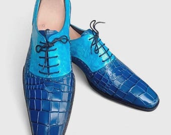 baby blue mens dress shoes Sky Blue Dress Shoes | Harvey by Amali