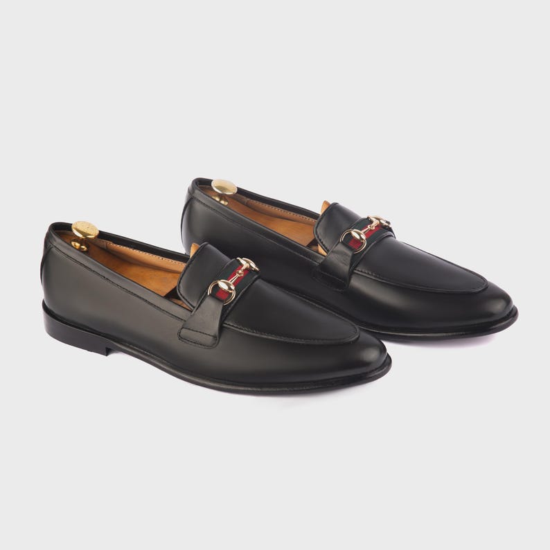 Genuine Leather Handmade Loafer Shoes Men image 3